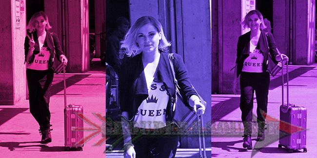 Eliza Taylor Arrives in Vancouver